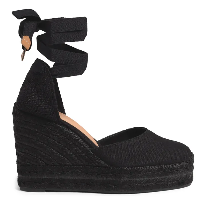 Castaner Espadrilles Carina C compensées 8 cm | Noir