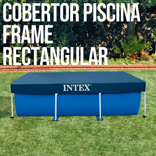 Capa para Piscina Intex Retangular Prism Y com Moldura Pequena 300 x 200 cm
