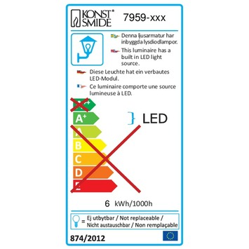 Konstsmide Cremona Powerled 13,5 cm