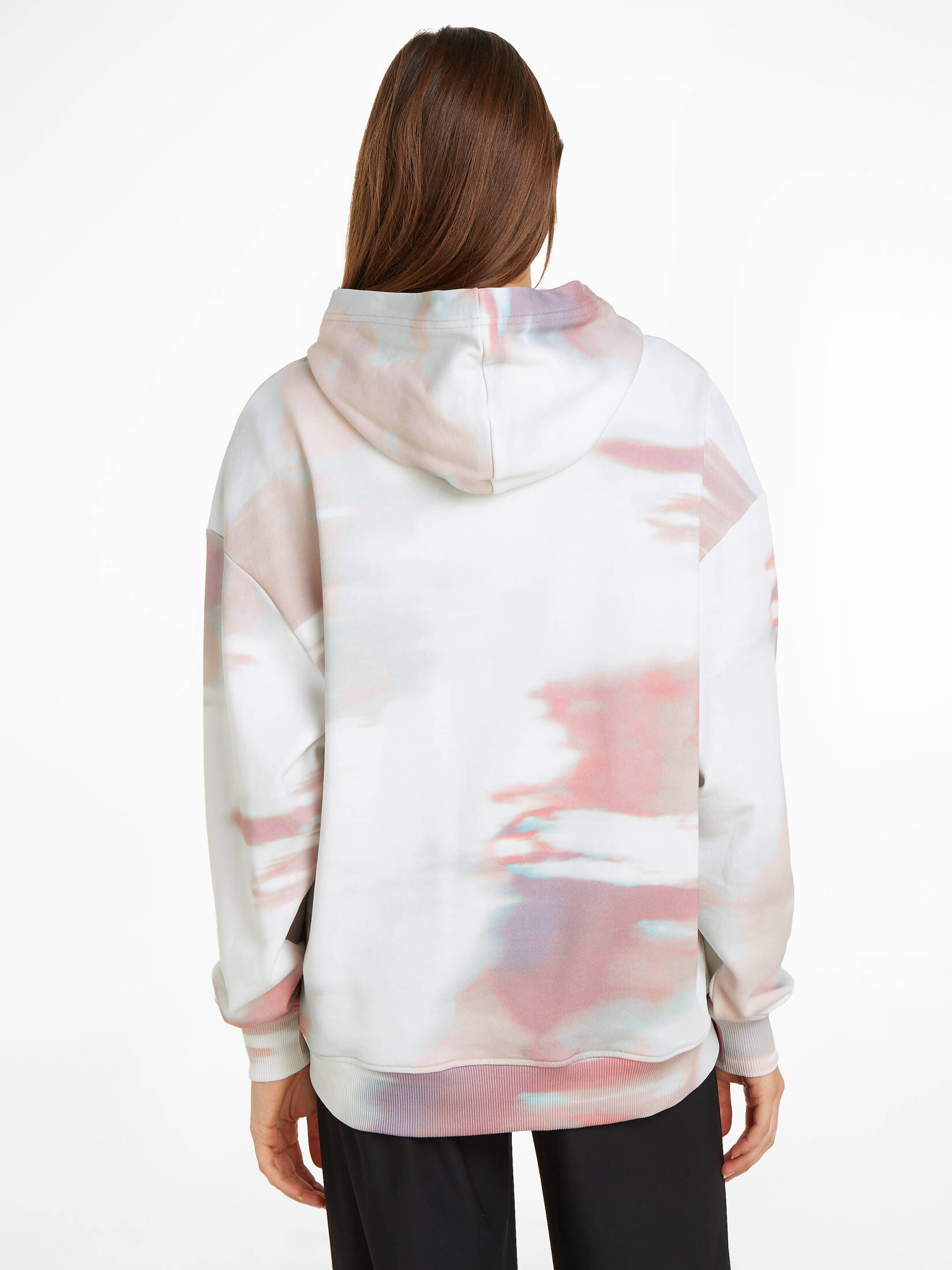CALVIN KLEIN JEANS| Damen Hoodie DIFFUSED AOP OVERSIZED