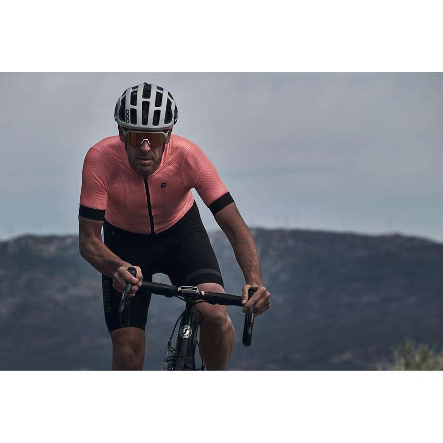 Biehler Signature³ Neon Mesh Fietsshirt Korte Mouwen Roze Heren