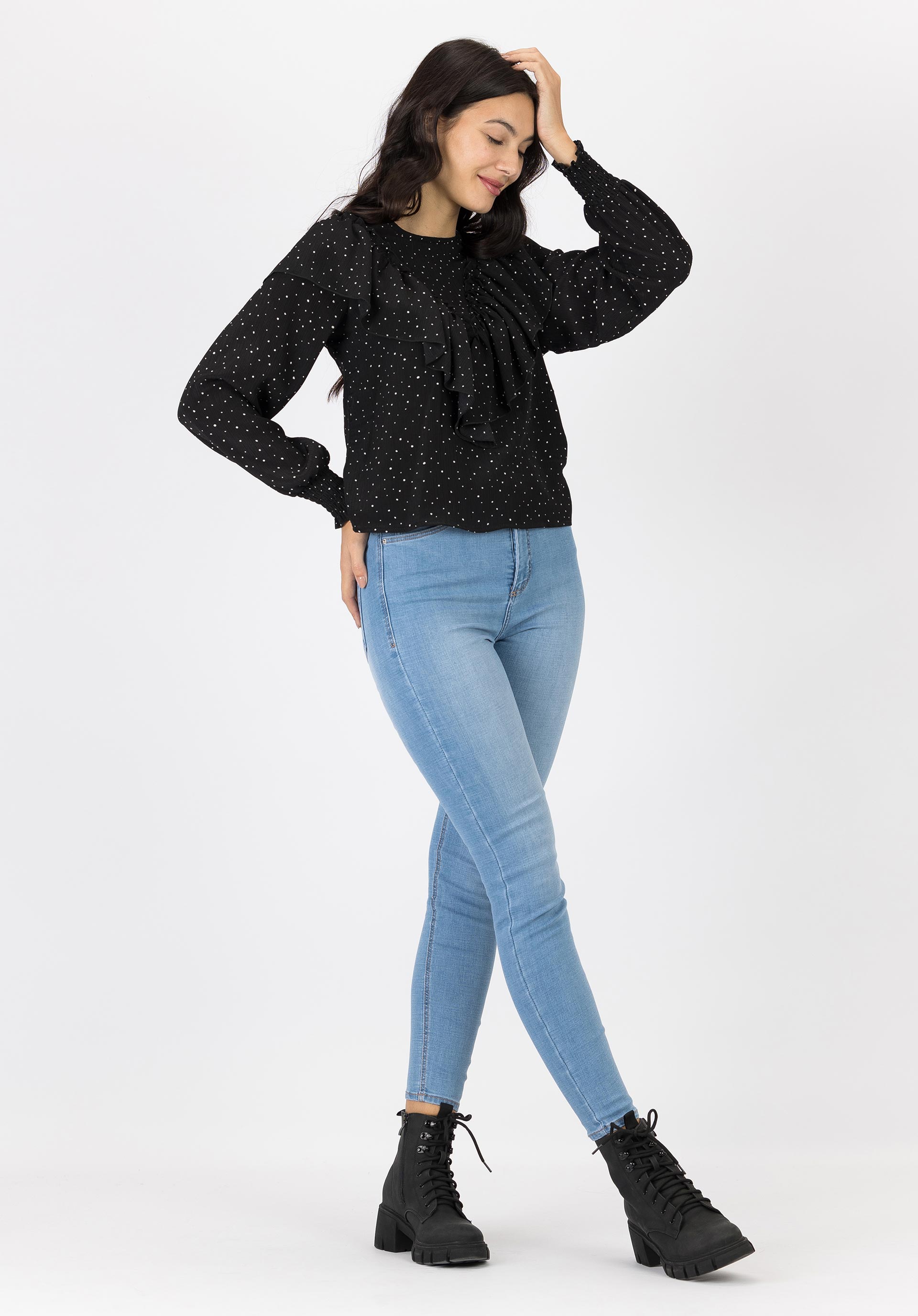 Jeans Jessie Skinny Cintura Alta