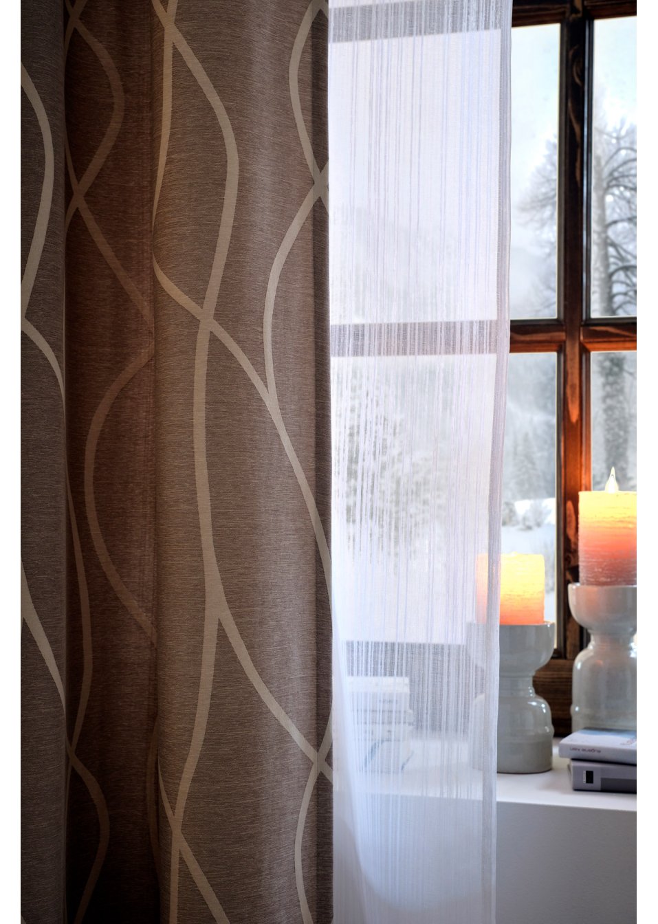 Rideau jacquard (1 pce)