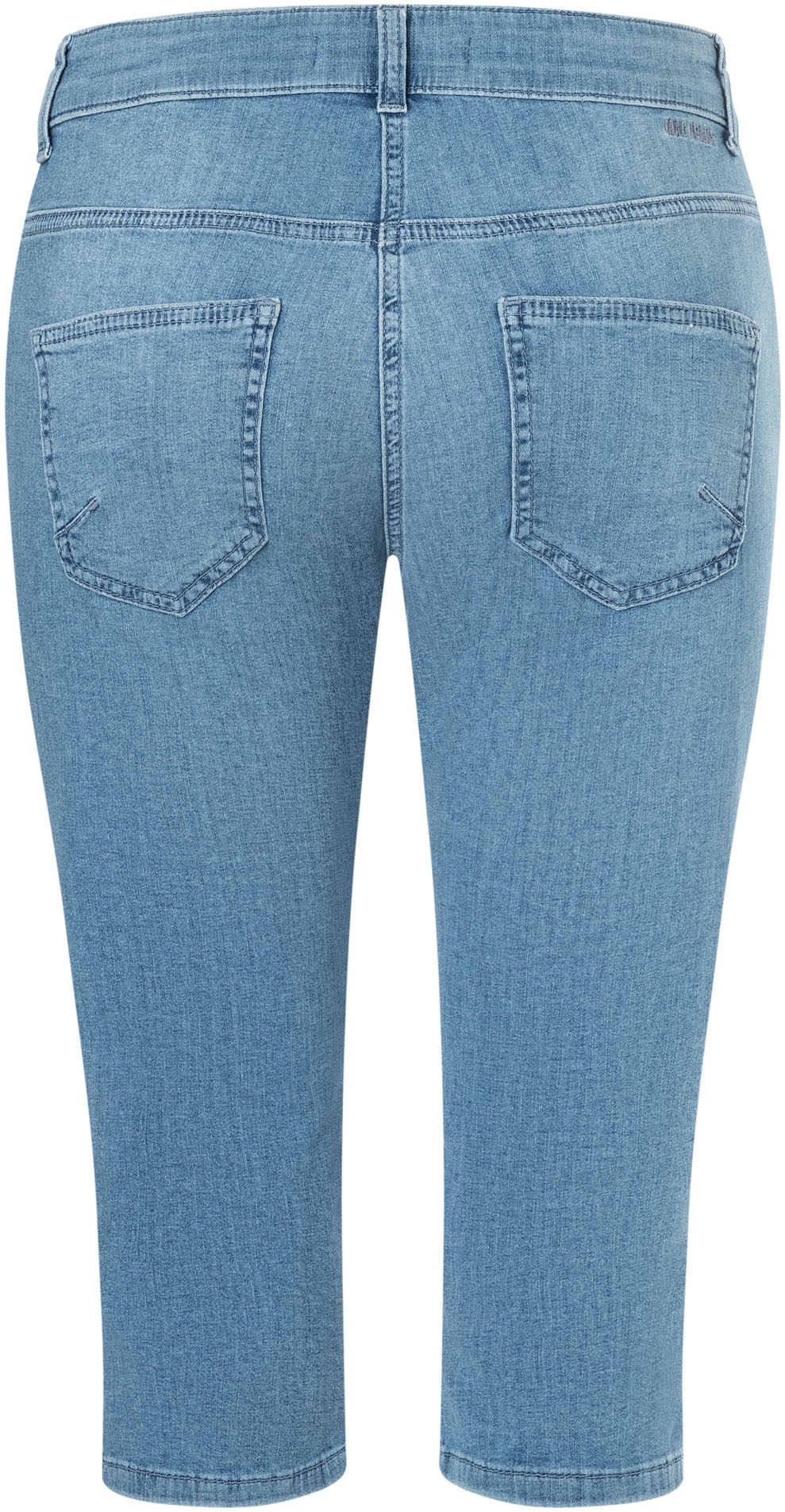 MAC Caprijeans »CAPRI«, Eingelegte Zierfalten am Saum
