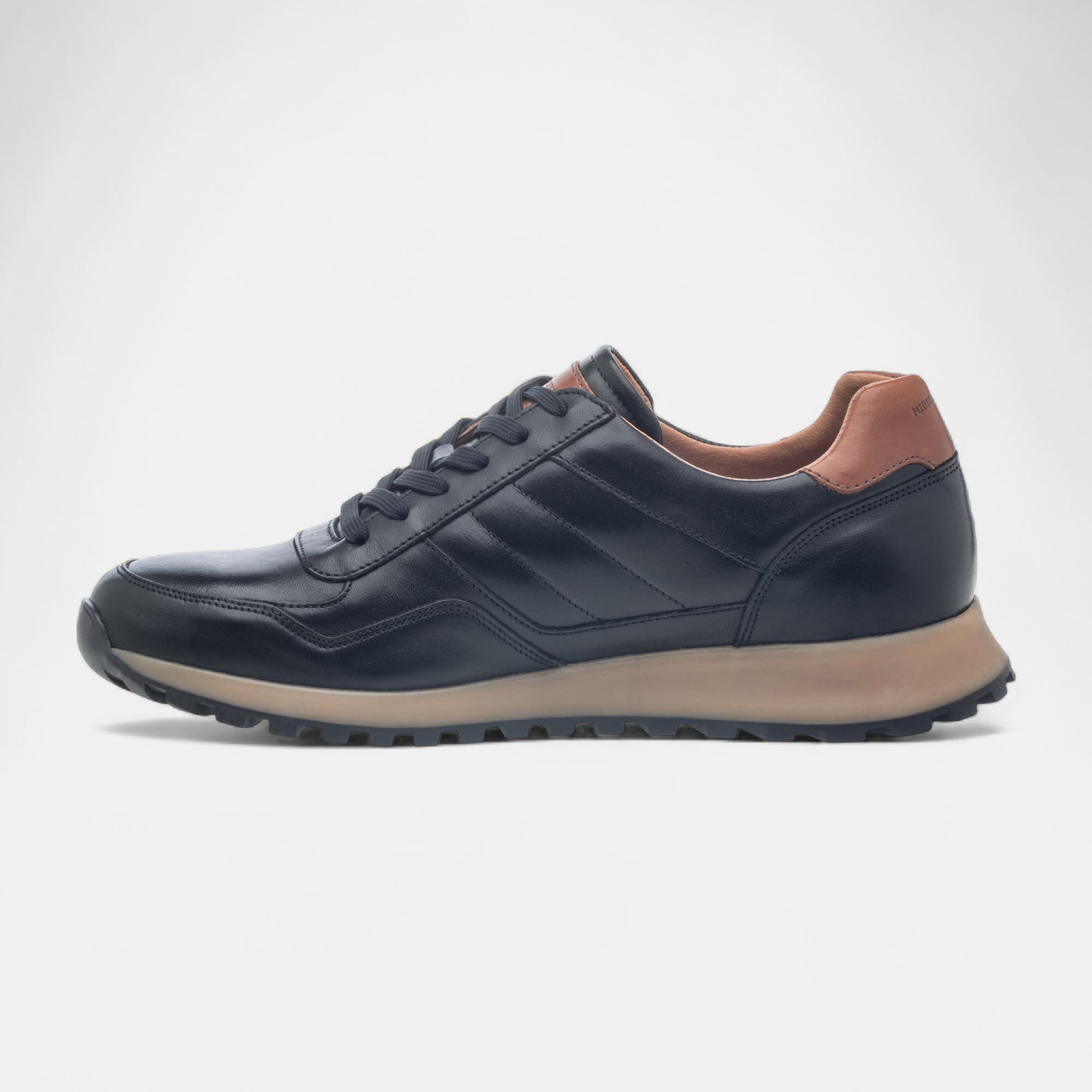 Baskets basses Homme en cuir noir
