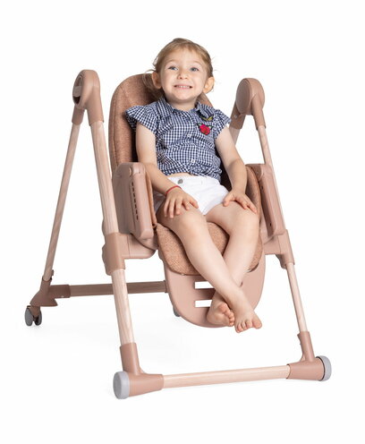 Chaise haute Polly Armonia Terracotta - CHICCO