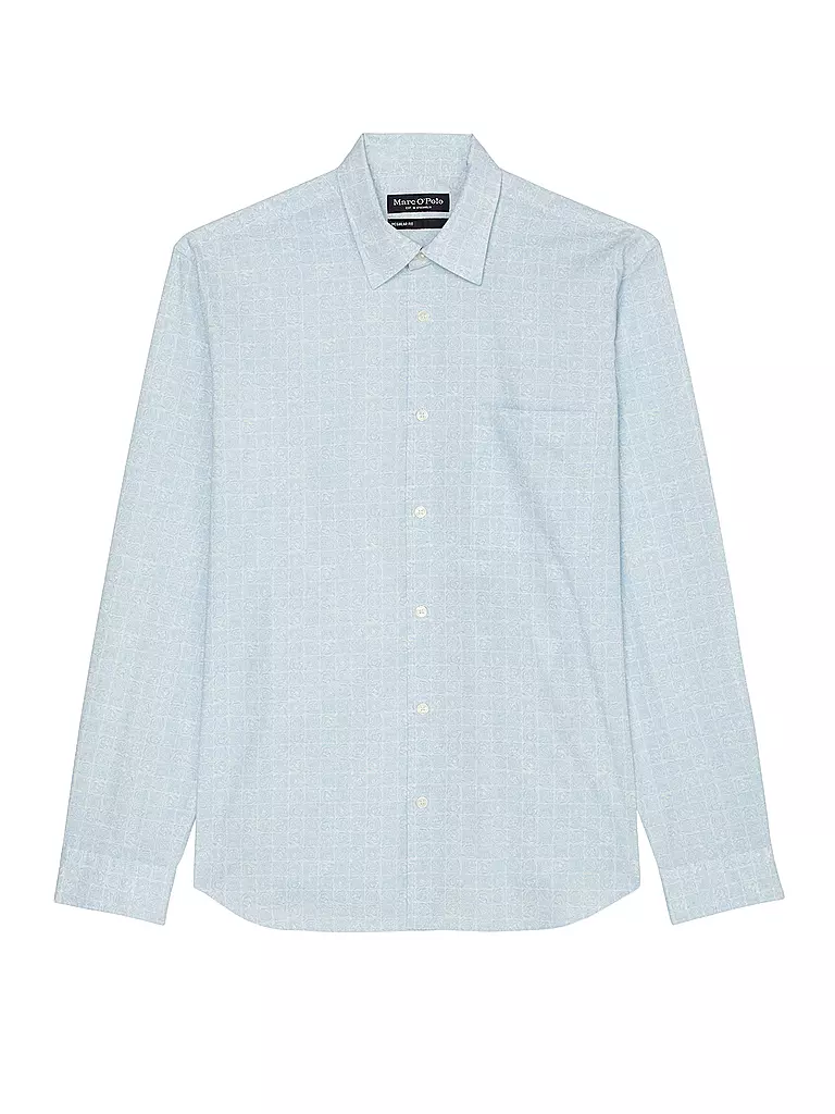 MARC O'POLO Hemd Regular Fit blau