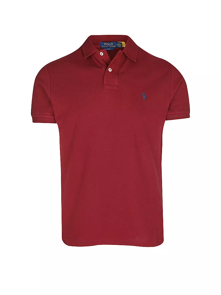 POLO RALPH LAUREN Poloshirt Slim Fit dunkelrot