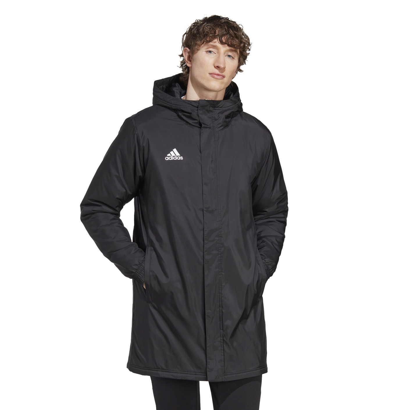 Adidas Entrada 22 Lange Voetbaljack Zwart Wit