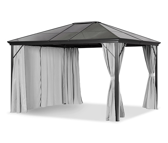Leco Pavillon mit Seitenwänden, 6-mm-HKP