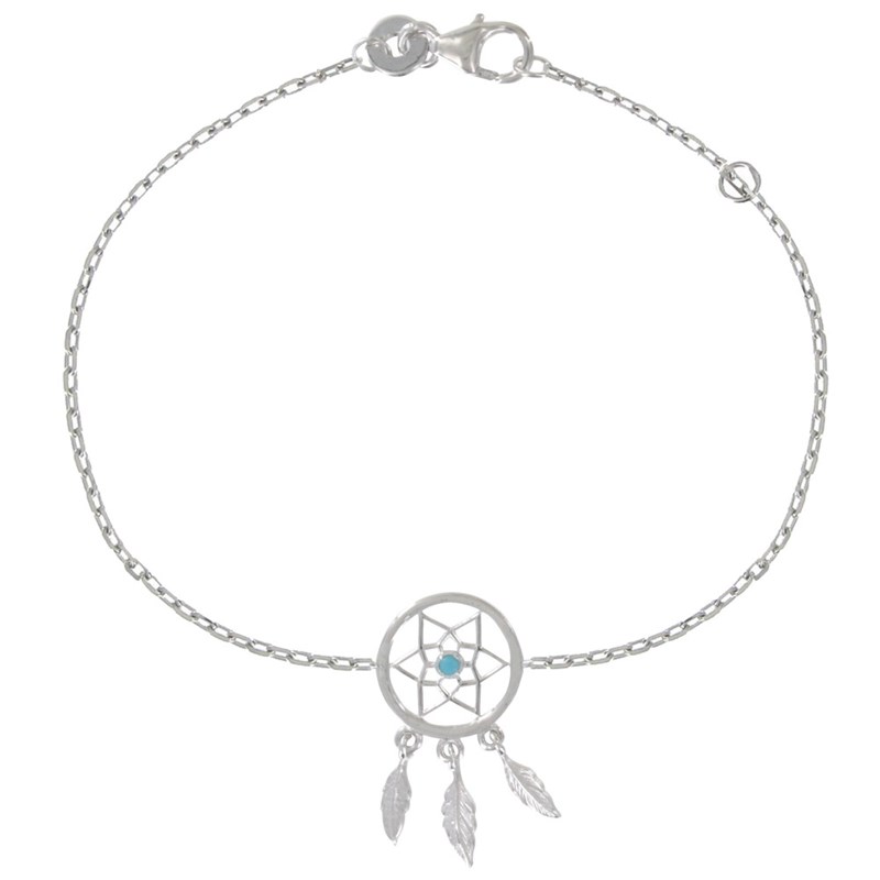 Bracelet Argent Rhodié Attrape Rêve