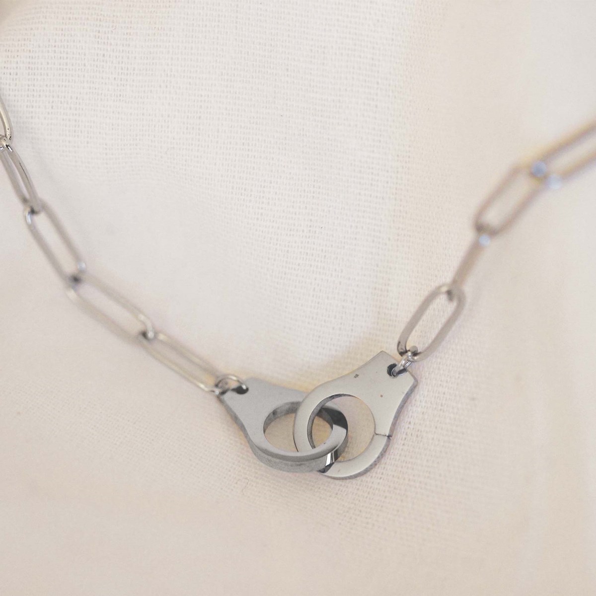 Collier Menottes acier