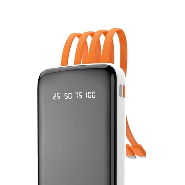 Dudao K6Pro powerbank 10000mAh 10Watt 4xcables white