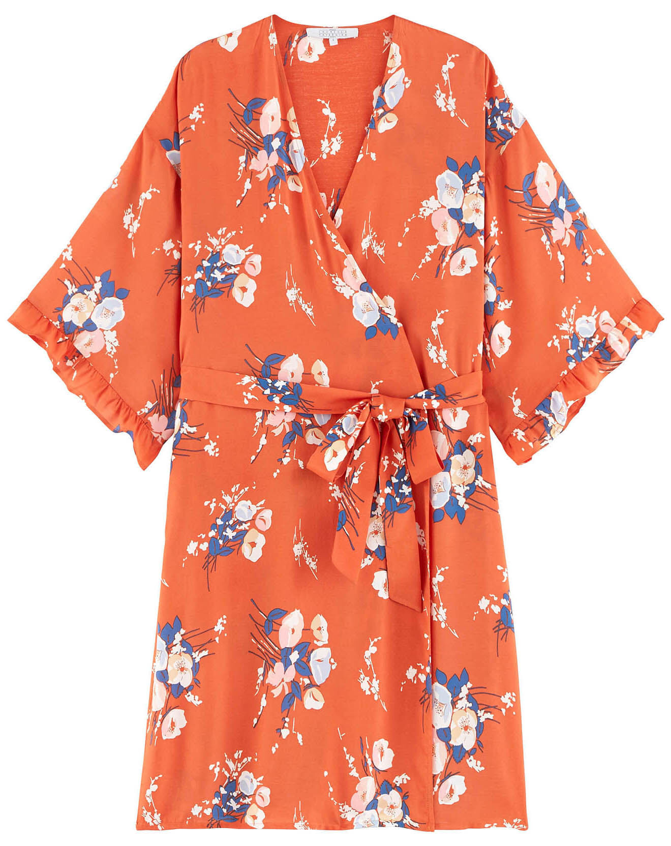 Laurence Tavernier Kimono Mona imprimé orange