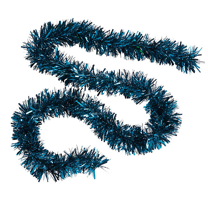 Guirlande de noël coloris bleu finition brillante longueur 2 m