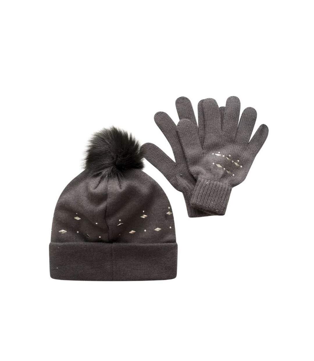Dare 2B - Ensemble bonnet et gants - Femme (Gris clair) (Taille unique) - UTRG7961