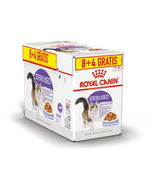 Royal Canin Sterilised - In Gravy 8+4 Gratis - Kattenvoer - 85 g 8+4 stuks Bonuspack