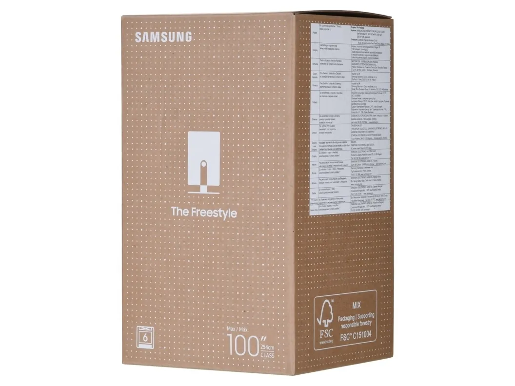 Samsung | The Freestyle (2. Generation) - DLP-projektor - LED - bærbar - 550 lumen - Full HD (1920 x 1080) - 16:9 - 802.11a/b/g/n/ac trådløs/AirPlay 2