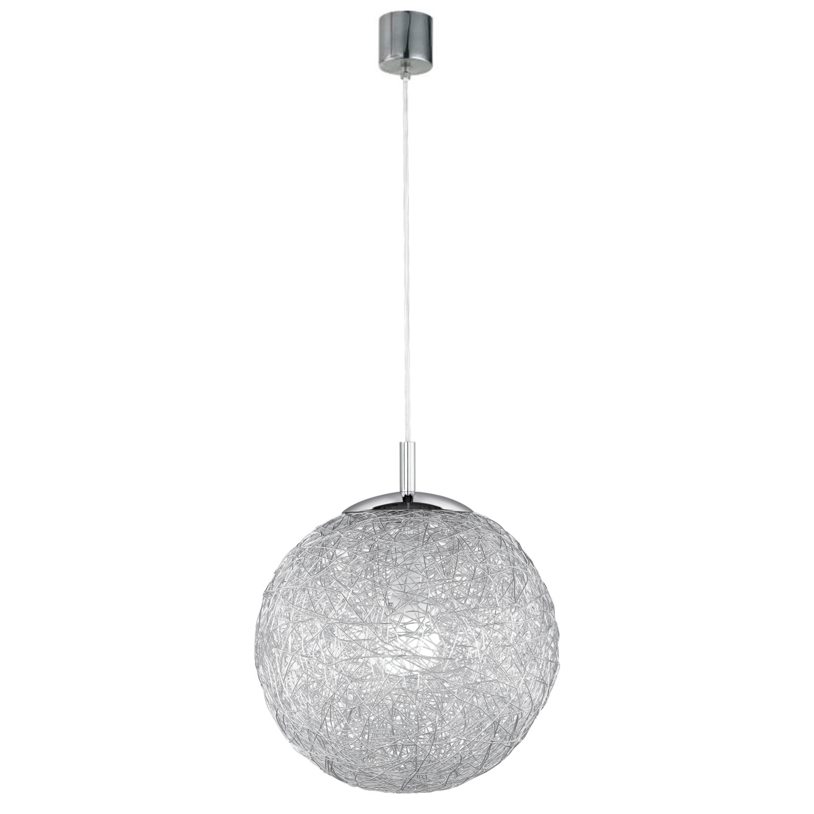 Pendelleuchte - silber - Aluminium - Ø 30 cm