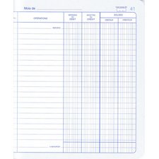 Cahier piqué 'Position de compte', 210 x 190 mm