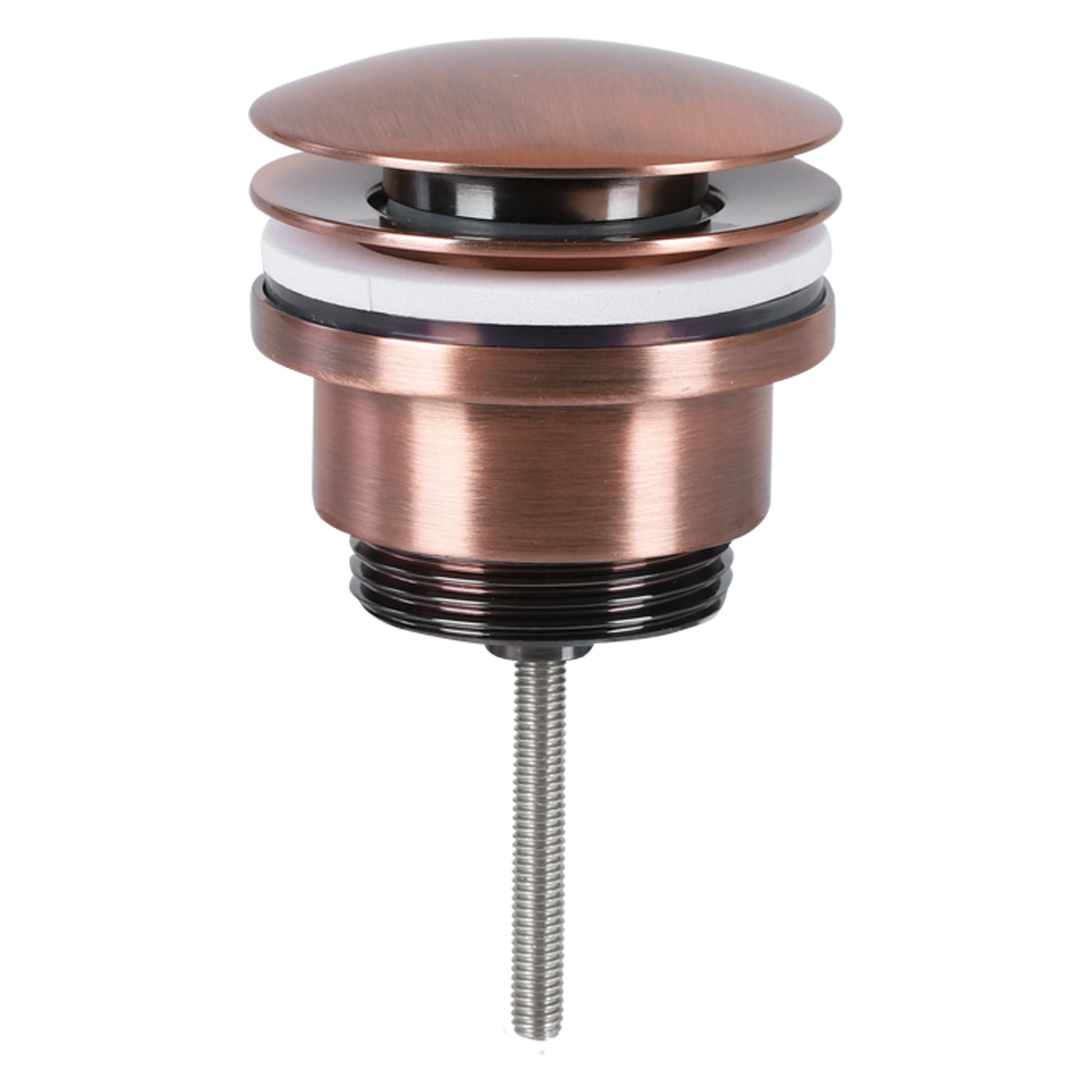 Differnz afvoerplug pop up design rood koper