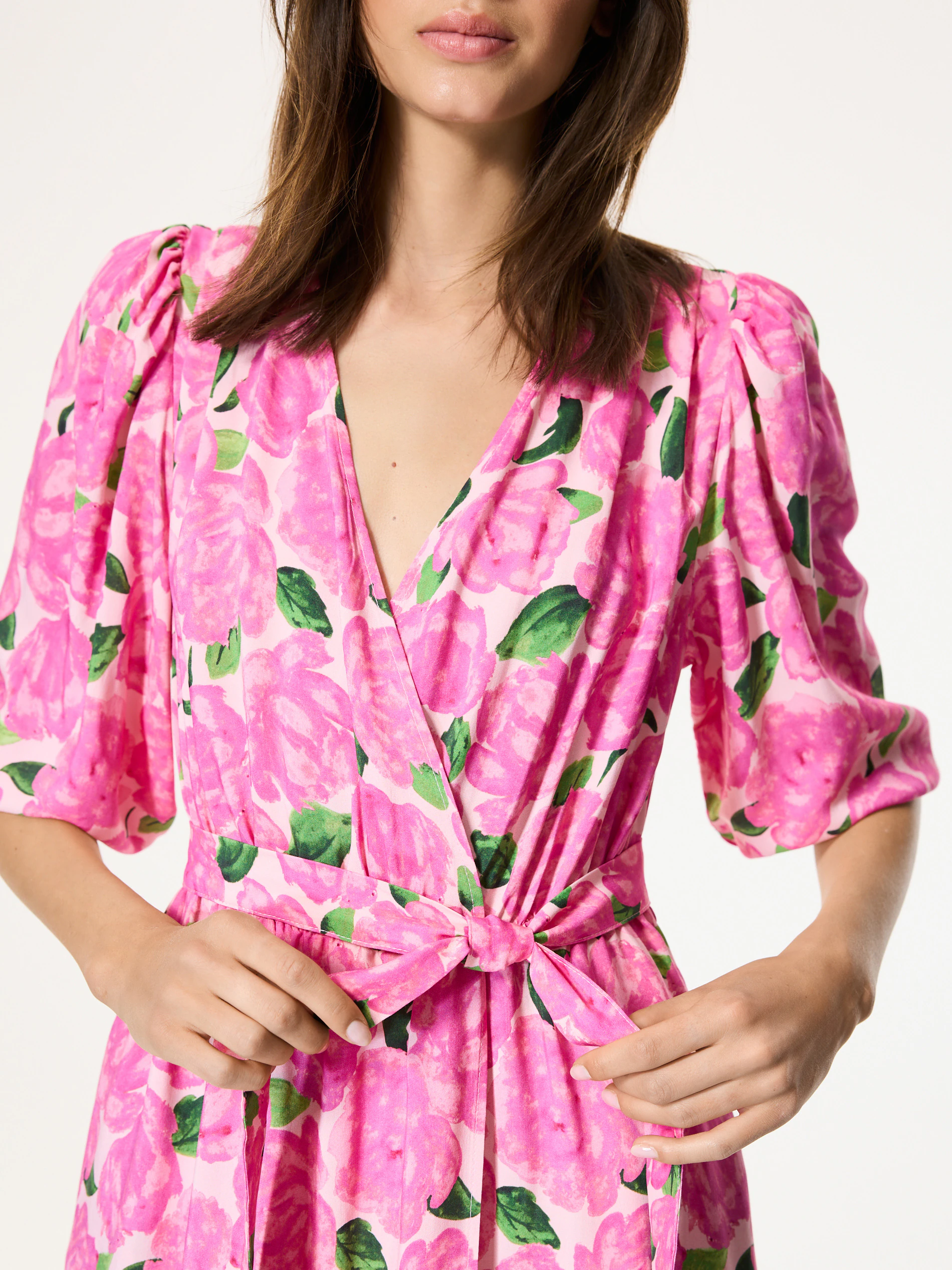 Viskose Kleid mit Muster