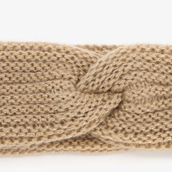 Dames hoofdband beige