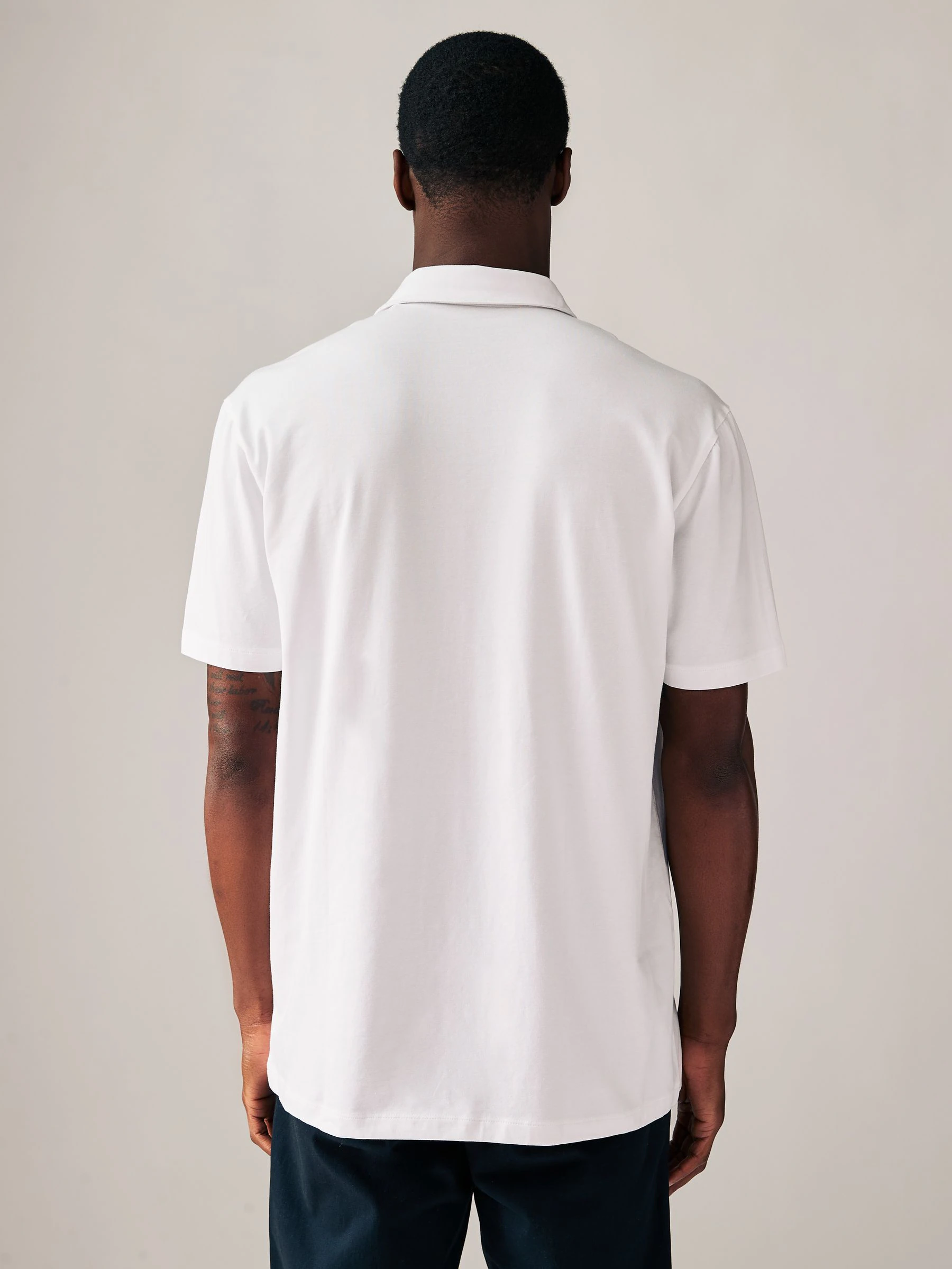 Naturel/eenkleurig - Normale Pasvorm - Set van 5 jersey poloshirts met korte mouwen