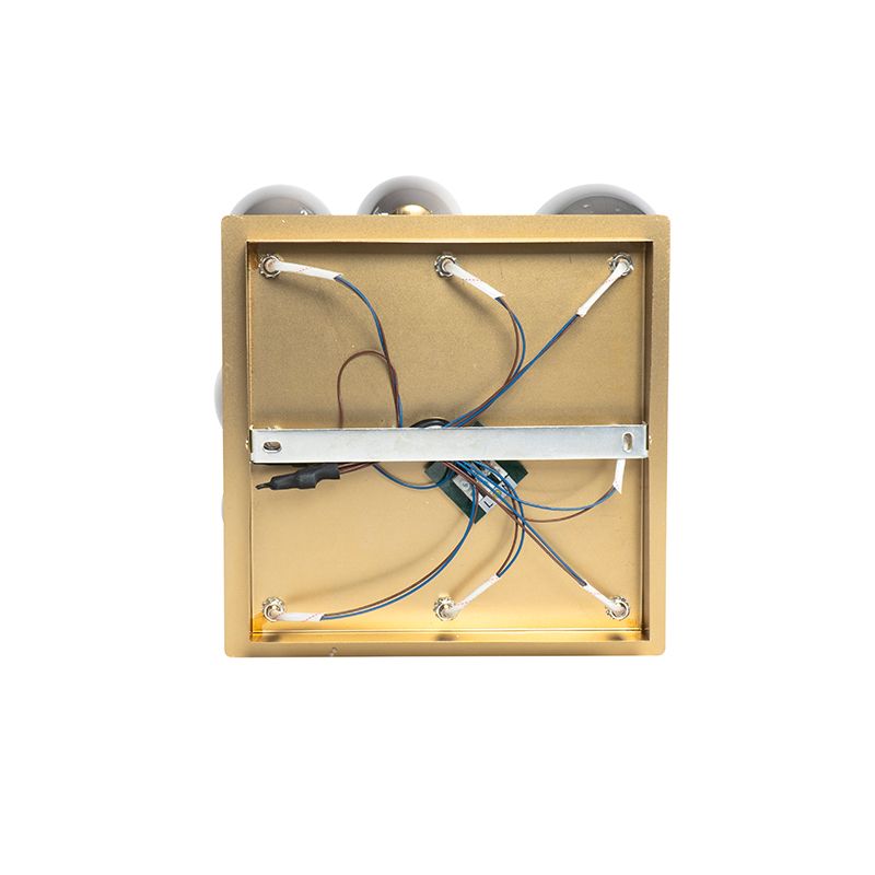 Smart plafondlamp goud met smoke glas 9-lichts incl. 9 Wifi G9 - Athens