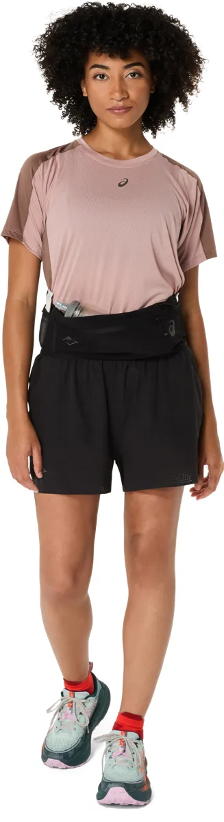 Asics Wms Fujitrail Elite Short Performance Black
