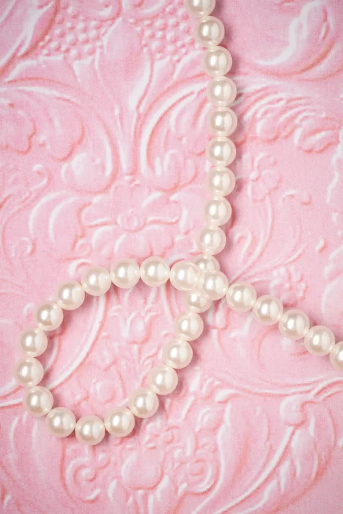 Lovely Grace Pearl-choker in ivoor