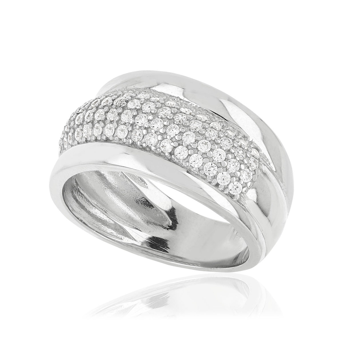 Bague argent 925 zirconias
