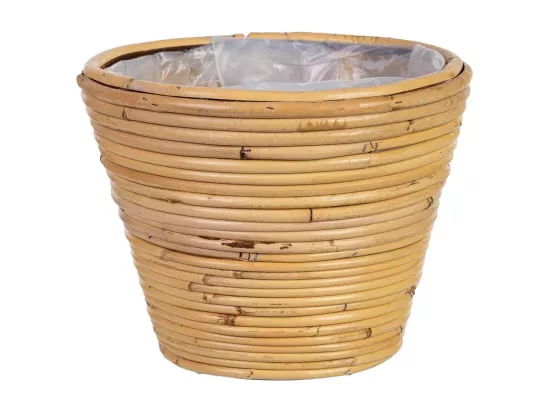 Panier rond en bambou 25x25x19h cm