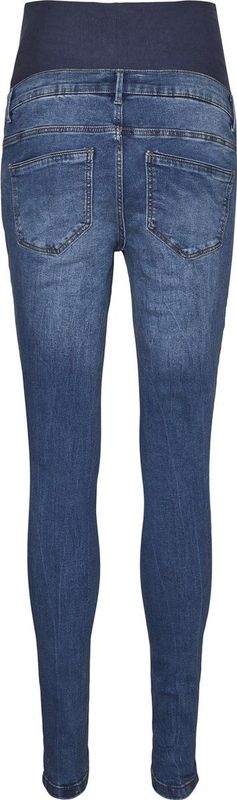 Mamalicious - Tanya Piping Vi349 - Spijkerbroek - Blauw - Katoenmix