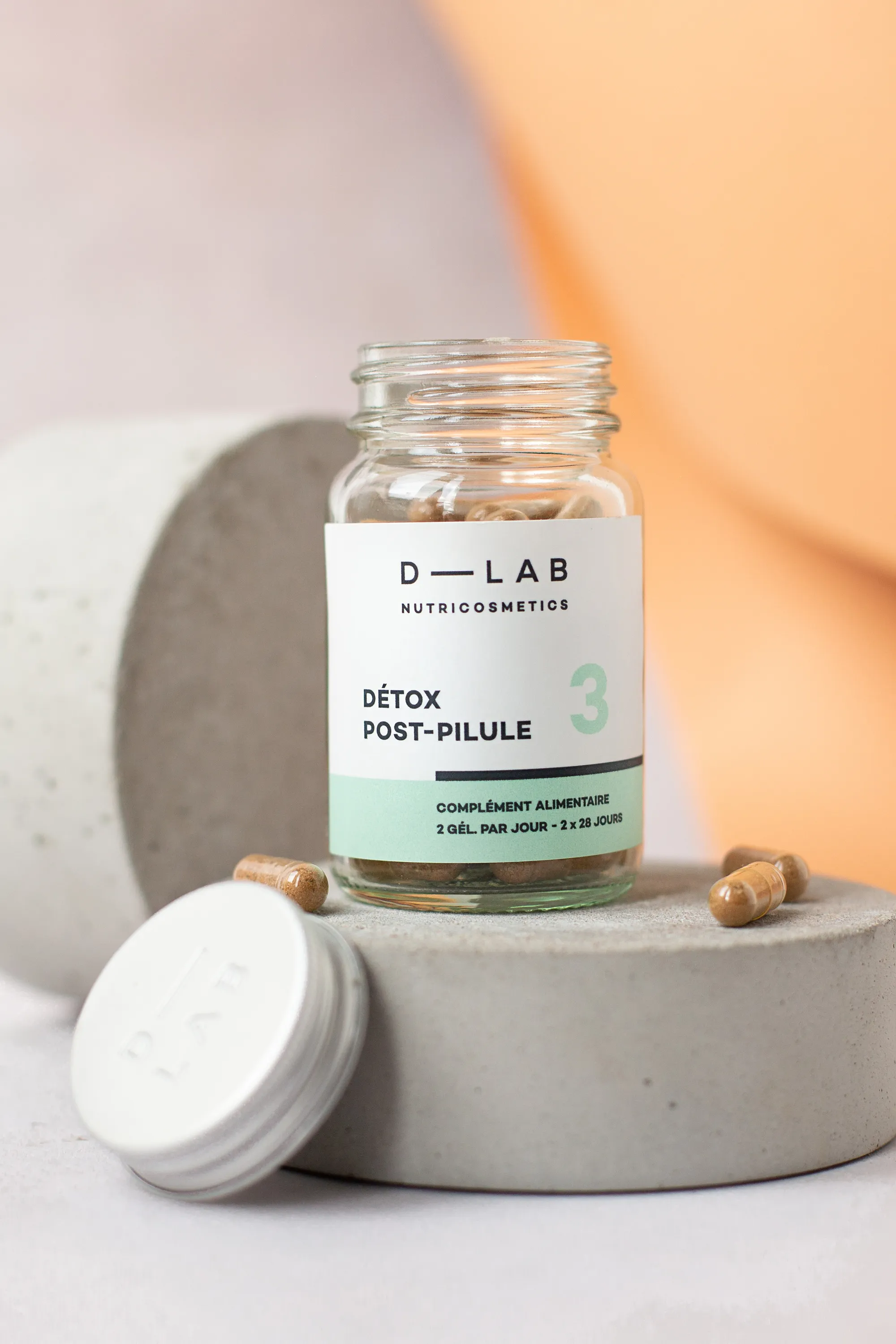 D-LAB Nutricosmetics Compléments alimentaires Détox Post-Pilule-60 g