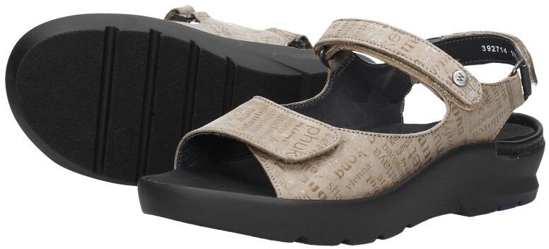 Wolky Sandalen Plat taupe