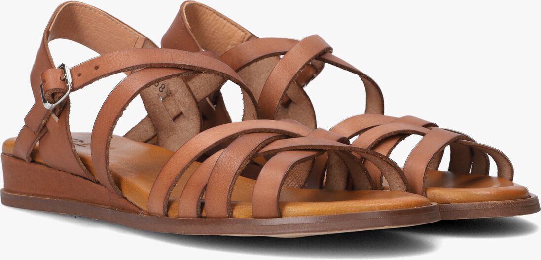 RED-RAG cognac red-rag sandalen 79542 tiny wedge