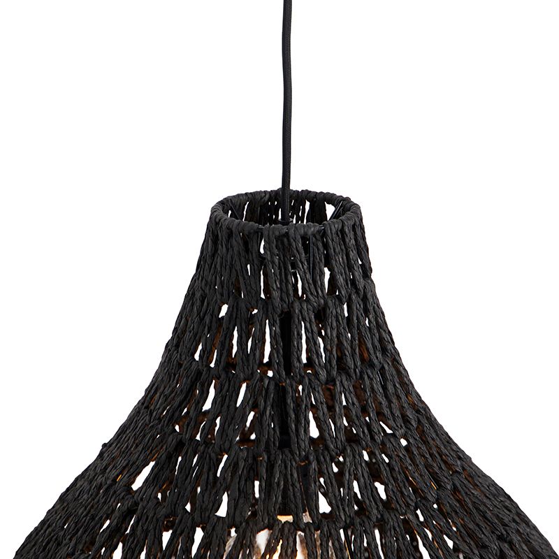 Retro hanglamp zwart 45 cm - Lina Drop