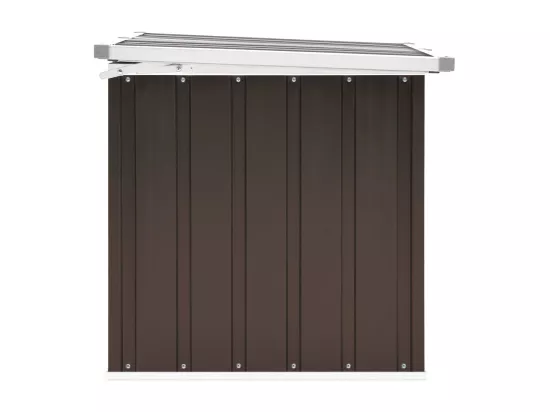 Boîte de rangement de jardin Marron 129x67x65 cm