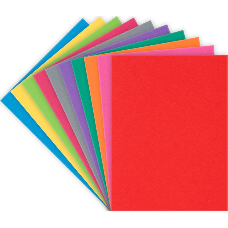 Sous-chemise standard 80 g Bruneau 22 x 31 cm couleurs assorties - Paquet de 30