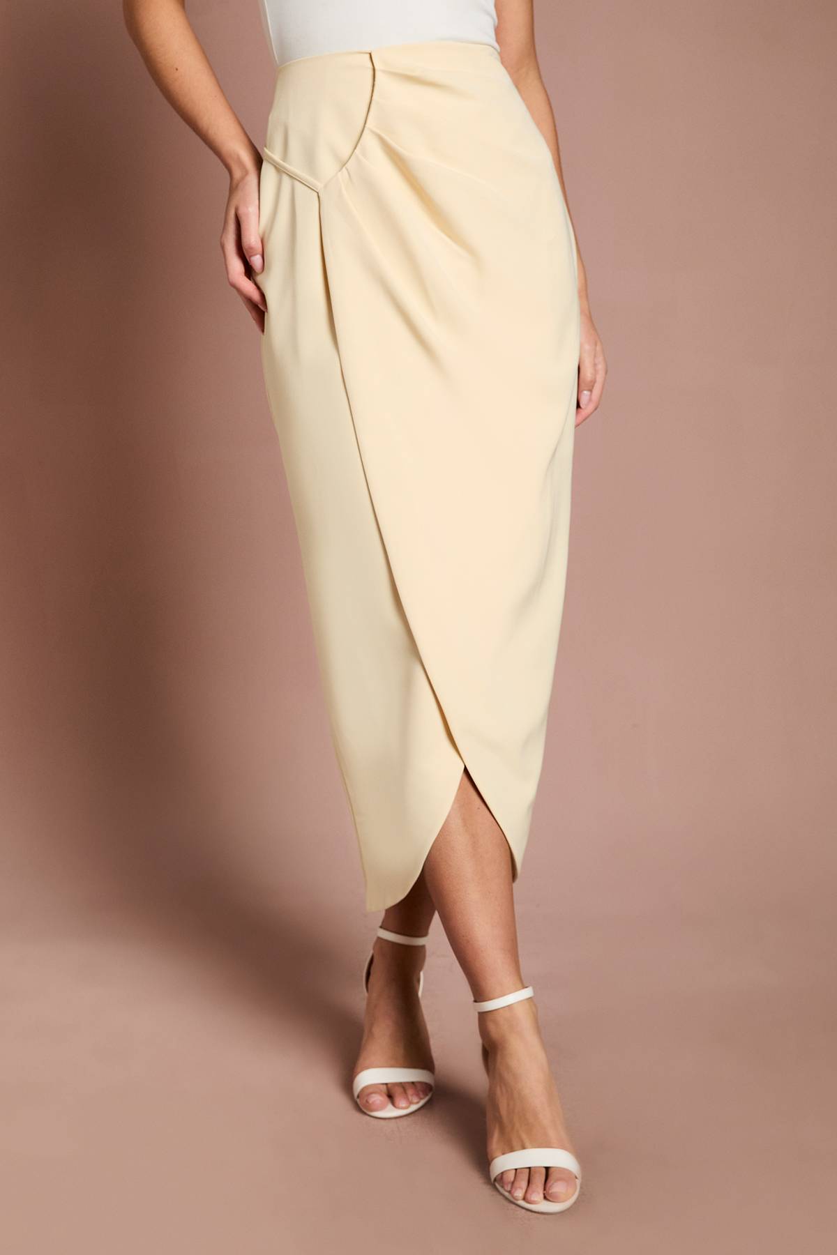 Coast Jupe Midi Droite Lisa Tan