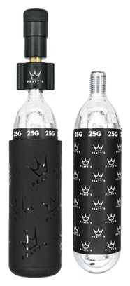Gonfleur CO2 Peaty's Holeshot MTB Kit Noir   2 Cartouches de CO2 (25g)