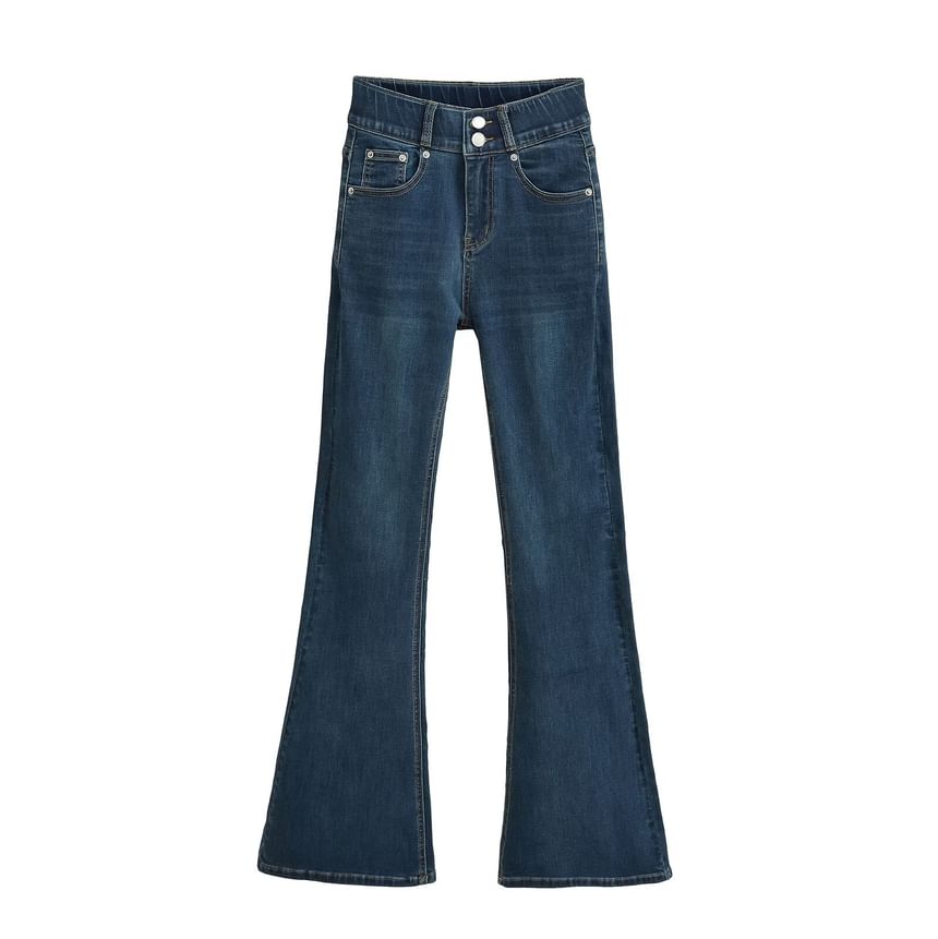 Morhan - Mid Waist Washed Bootcut Jeans (Diverse ontwerpen)