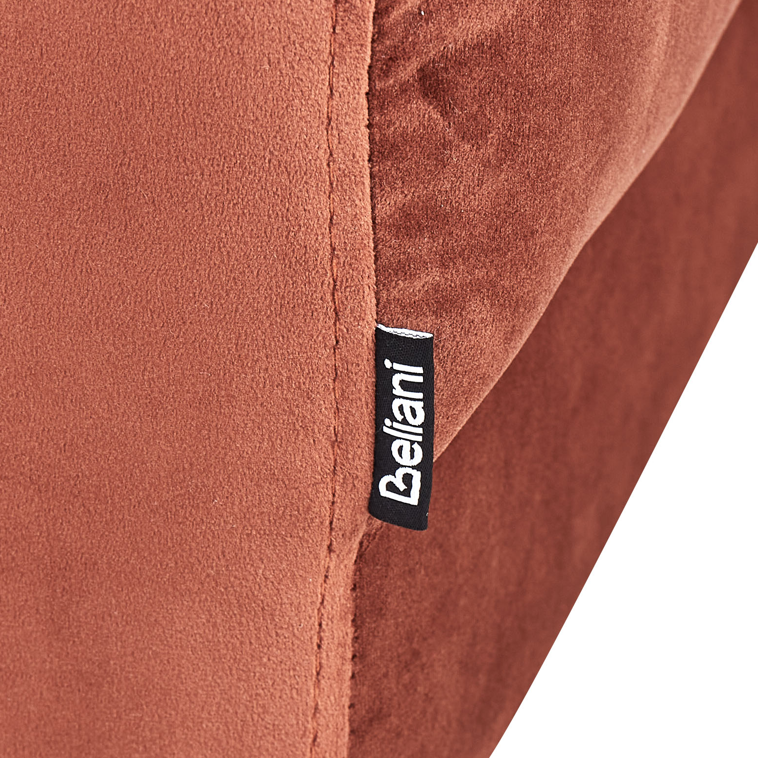 Beliani - ALNES - Ottomaan - Lichtrood - Polyester