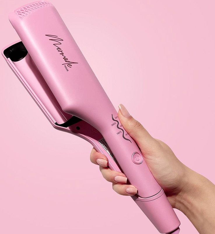 Mermade - Double Waver - Pink - Wafeltang voor Wavy Hairstyle