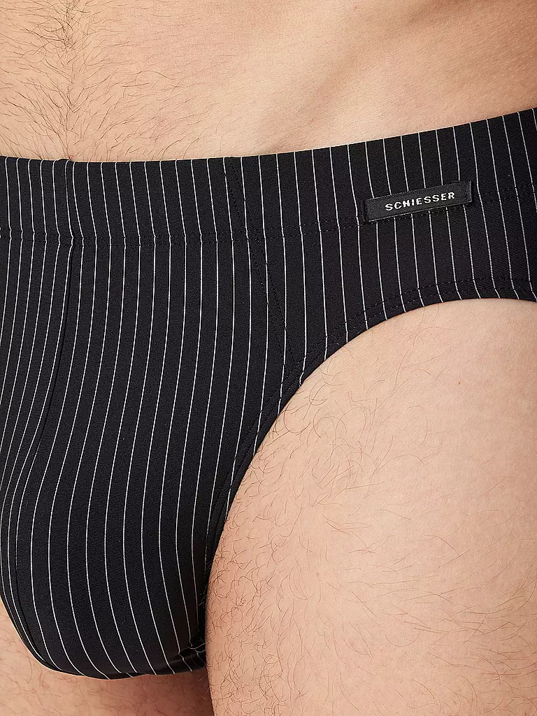 SCHIESSER Slip schwarz schwarz