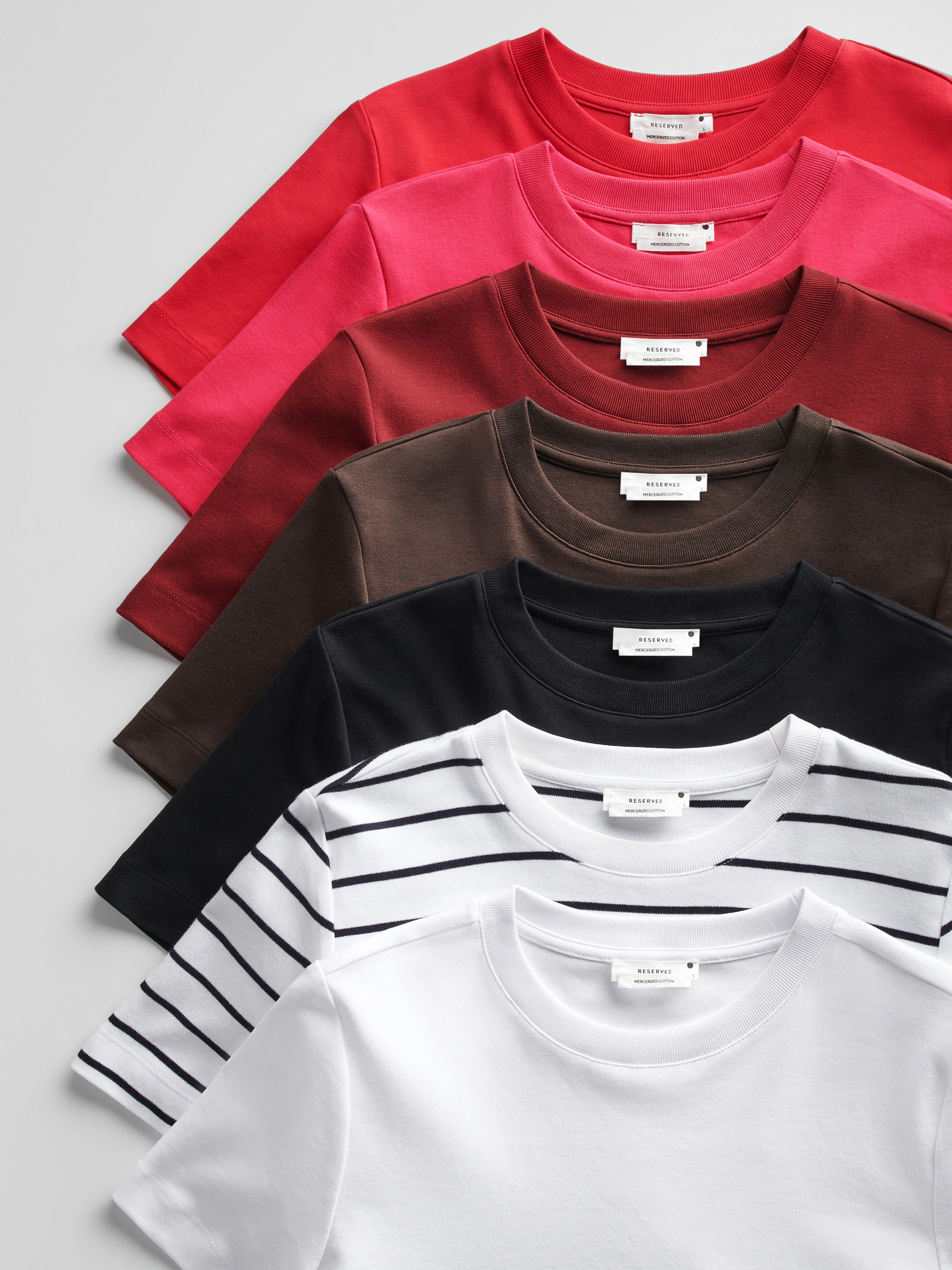 T-Shirt aus merzerisierter Baumwolle