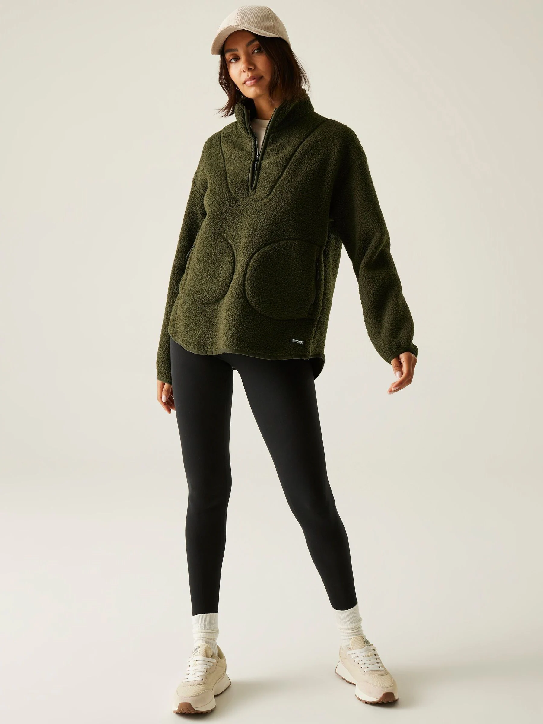 Groen - Regatta Frankie Borg fleece met halve rits