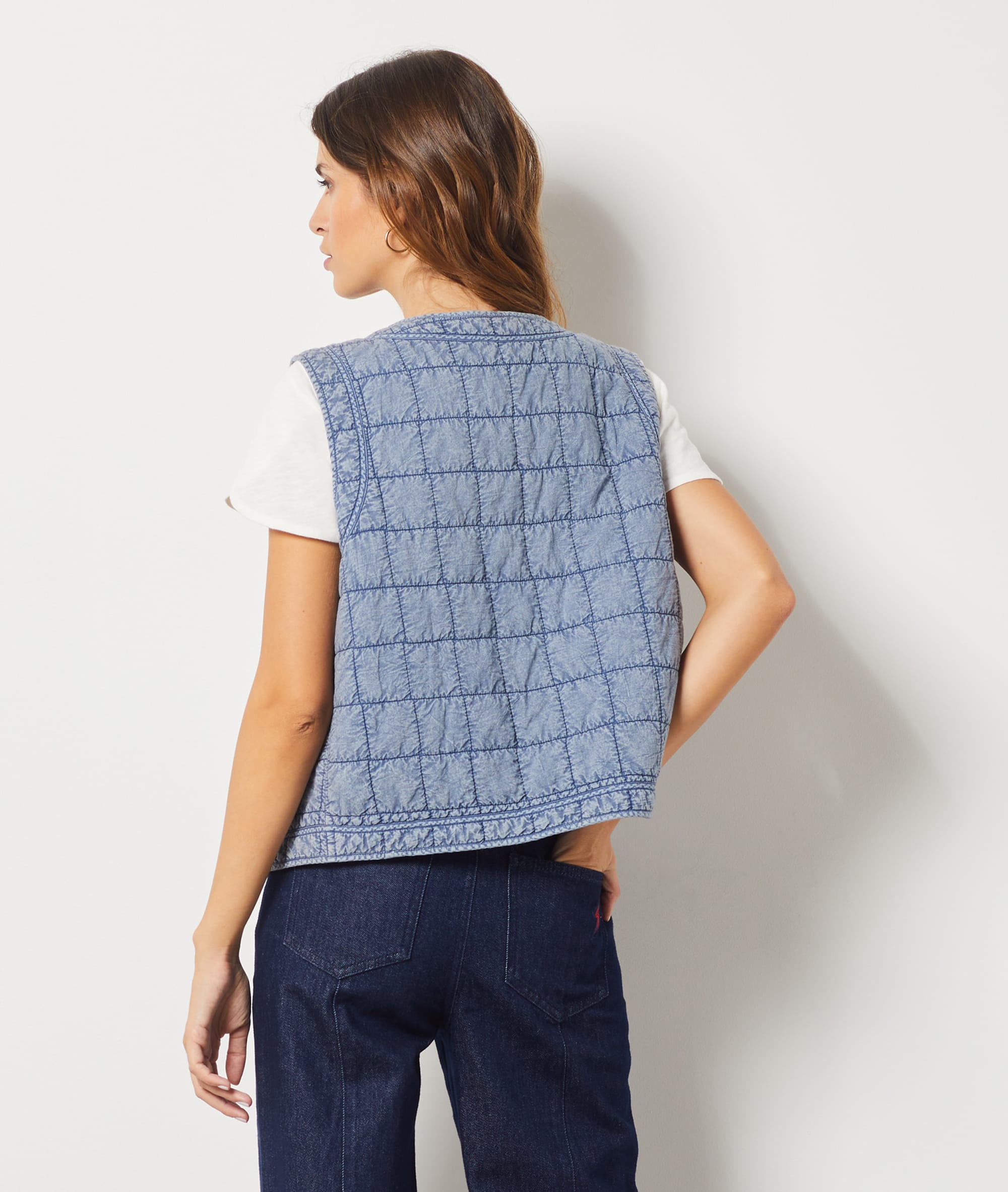 Veste sans manches matelassée