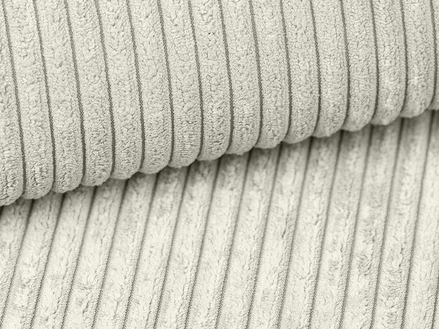 Vente-unique-Ecksofa mit Schlaffunktion - Ecke Rechts - Cord - Beige - Amelia